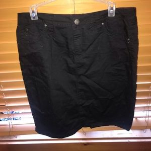 Black Jean Skirt